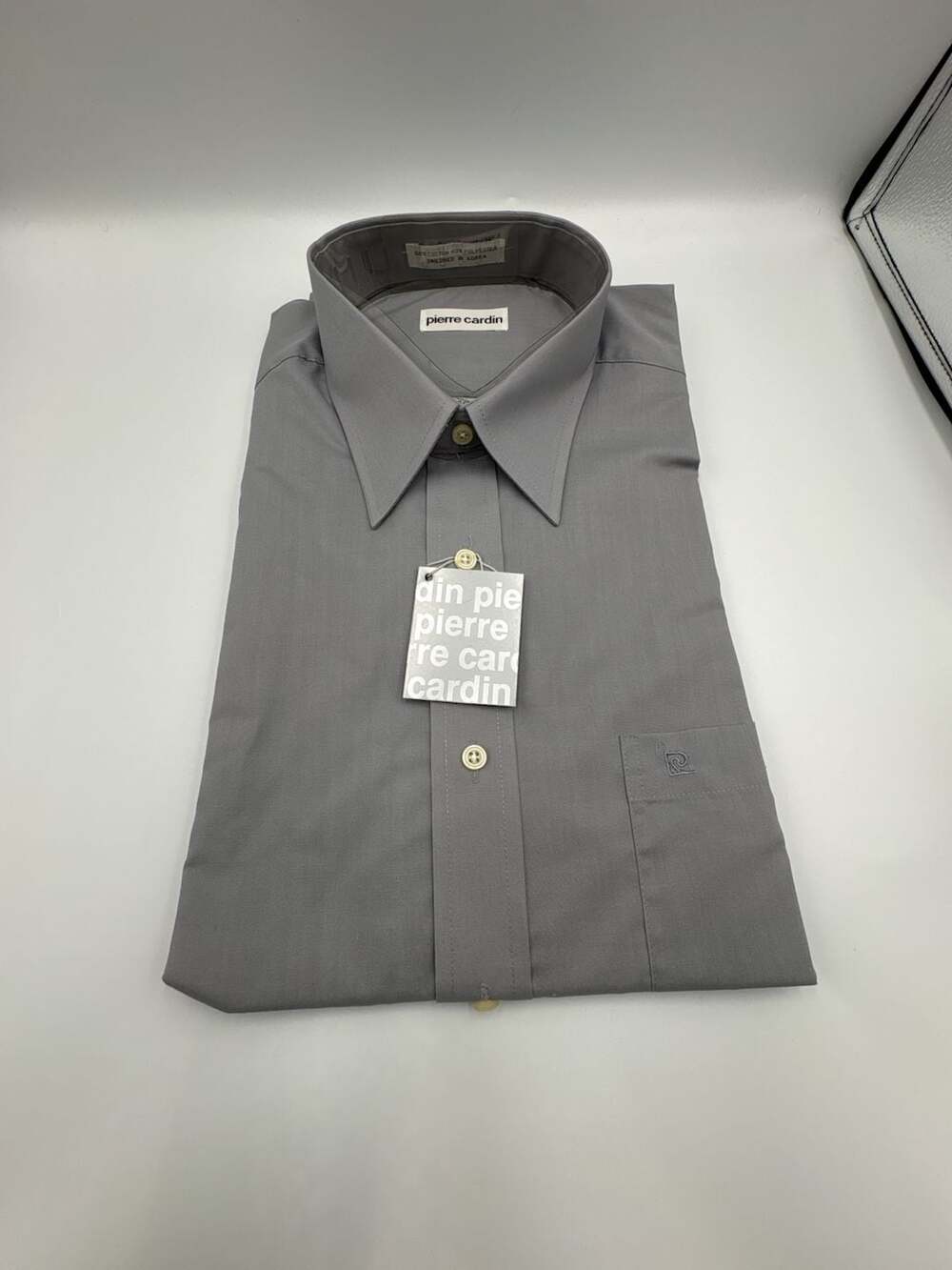 Pierre Cardin Long Sleeve Dress Shirt Gray